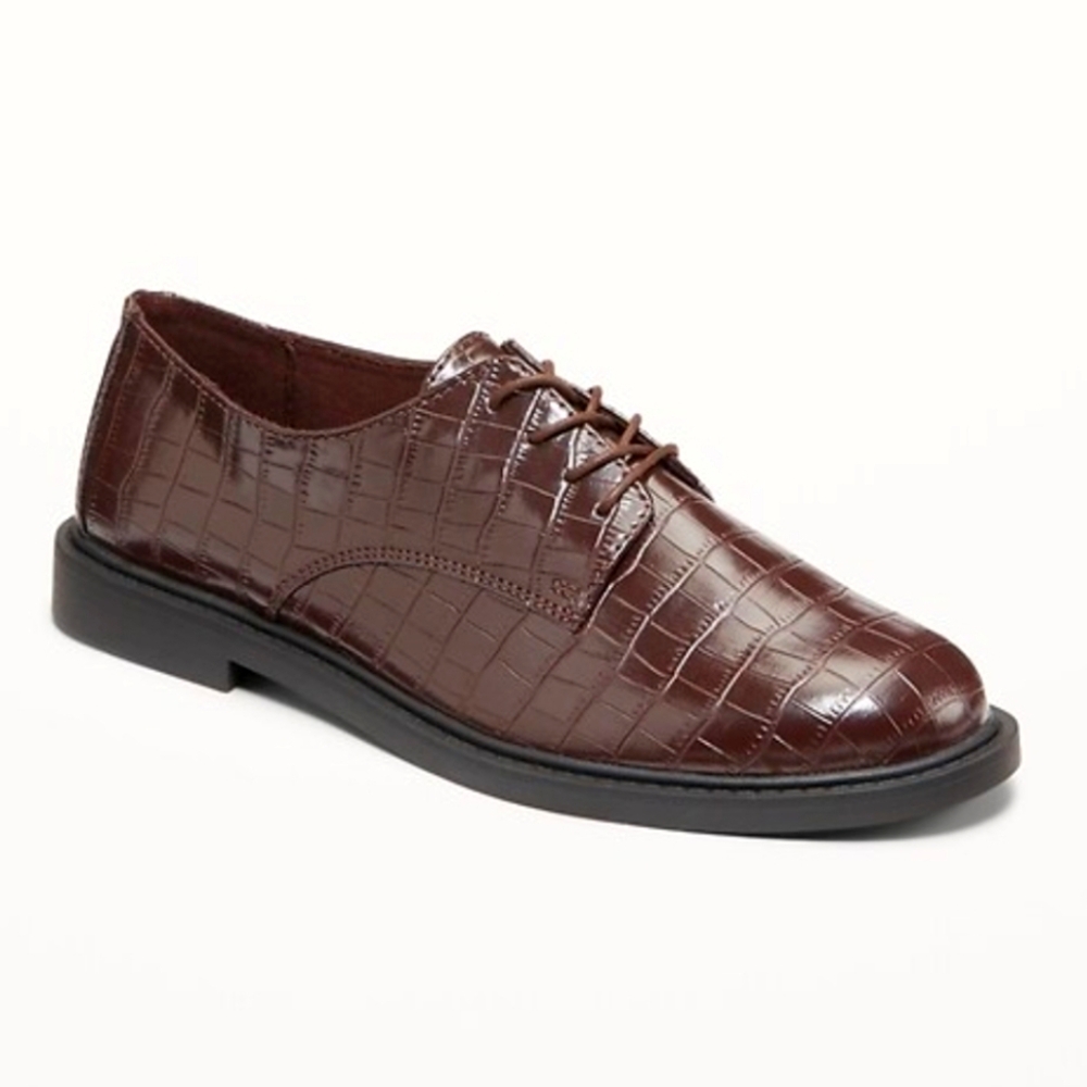 New Old Navy Crocodile Pattern Oxford